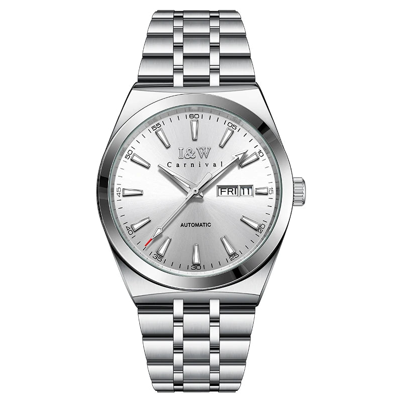 Carnival High-end Series IW Brand Luxury MIYOTA Movement Mechanical Watch for Men 50M Waterproof Luminous Sapphire Watches Mens