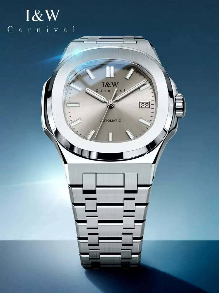 IW Watch for Men Original Automatic Mechanical Man Watches Steel Strap Waterproof Wristwatches Men's Luxury Brand Watch Reloj