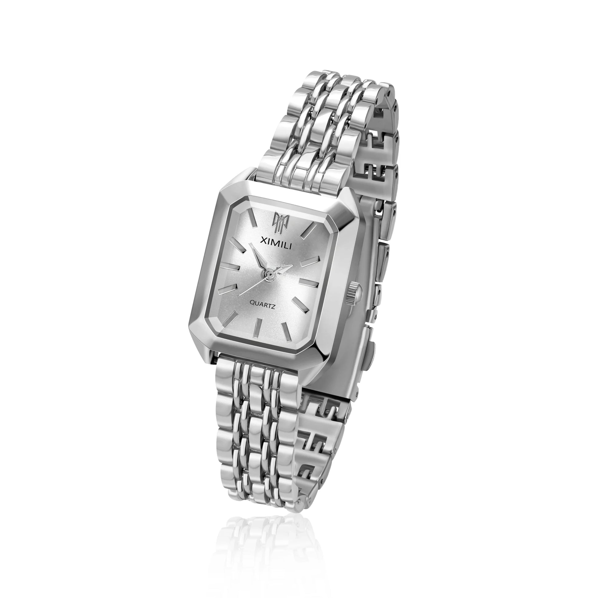 Hot Brand 316L Stainless Steel PVD Gold Color Strap Watch Women Luxury Gift Wristwatch Lady Fashion Simple Square Quartz Watches