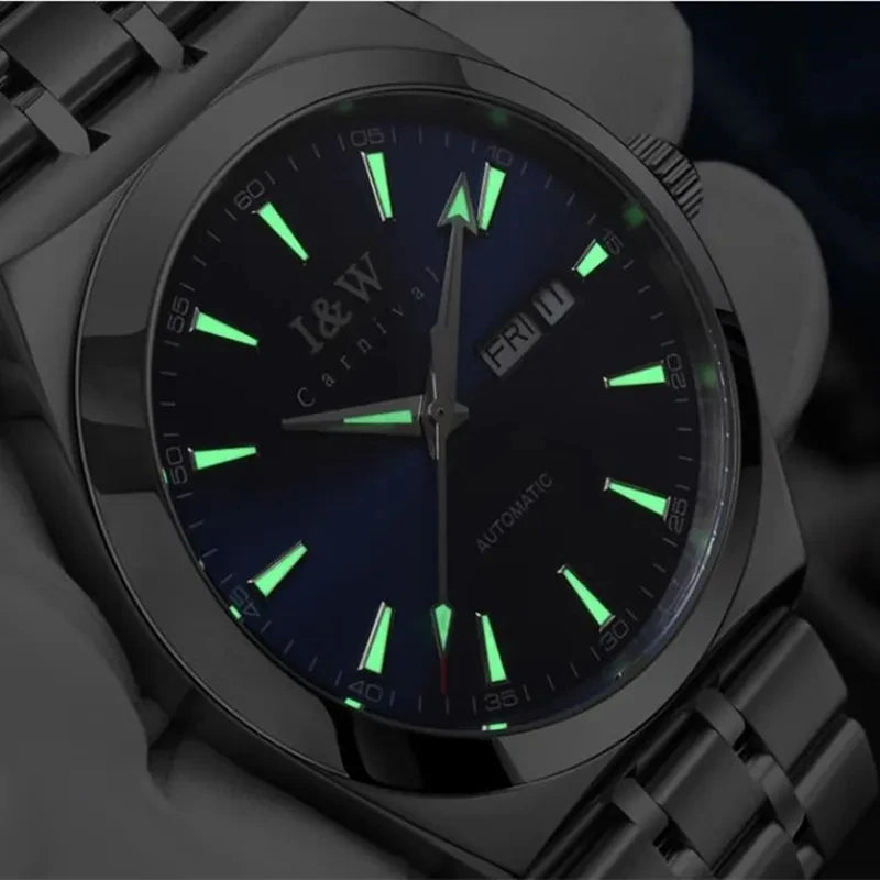 Carnival High-end Series IW Brand Luxury MIYOTA Movement Mechanical Watch for Men 50M Waterproof Luminous Sapphire Watches Mens