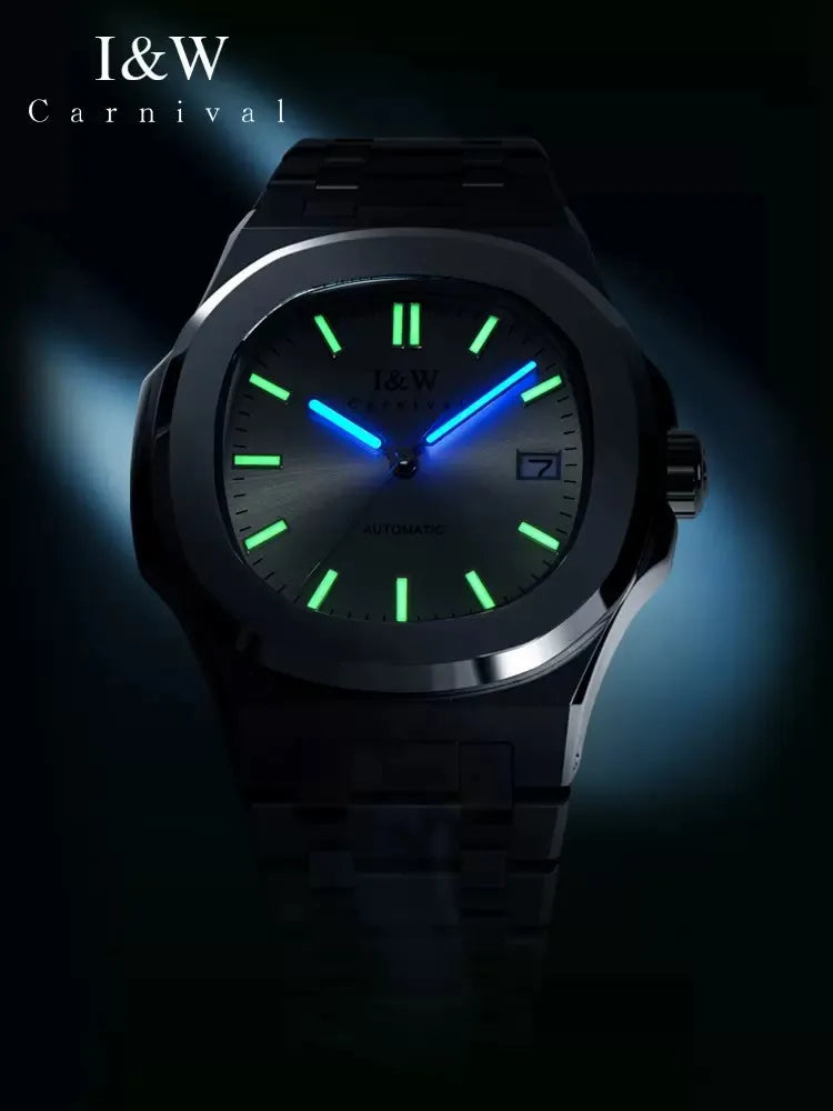 IW Watch for Men Original Automatic Mechanical Man Watches Steel Strap Waterproof Wristwatches Men's Luxury Brand Watch Reloj