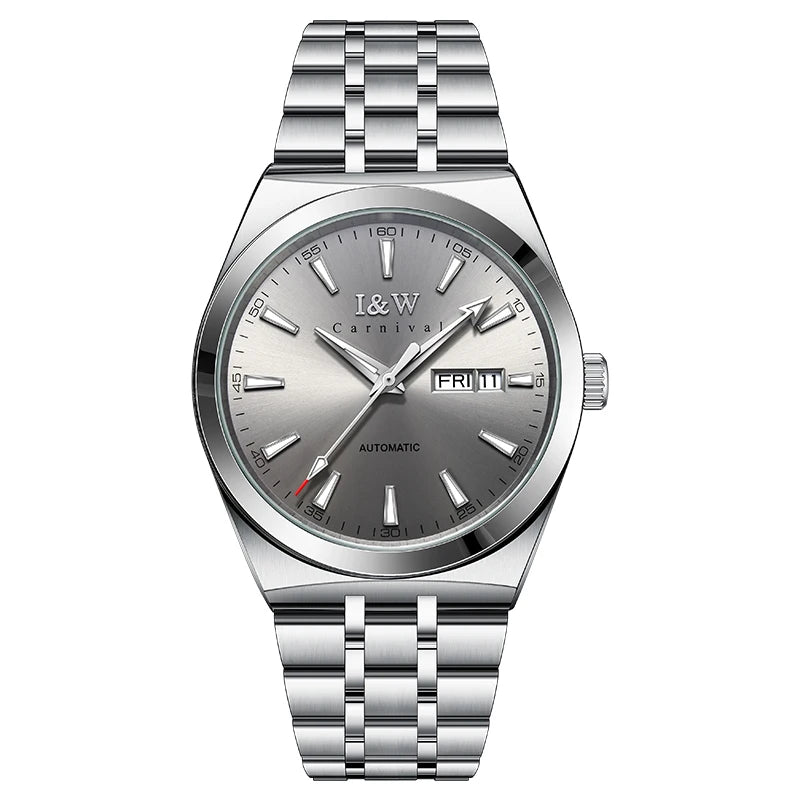 Carnival High-end Series IW Brand Luxury MIYOTA Movement Mechanical Watch for Men 50M Waterproof Luminous Sapphire Watches Mens