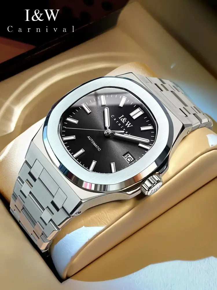 IW Watch for Men Original Automatic Mechanical Man Watches Steel Strap Waterproof Wristwatches Men's Luxury Brand Watch Reloj