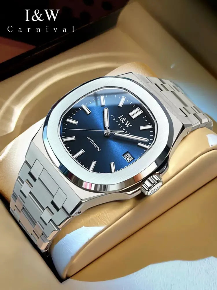 IW Watch for Men Original Automatic Mechanical Man Watches Steel Strap Waterproof Wristwatches Men's Luxury Brand Watch Reloj