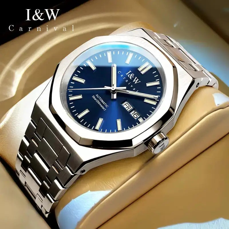IW Automatic Watches Luxury Mechanical Watch for Man Japan Movement Wristwatch Stainless Steel Sapphire Crystal Relogio